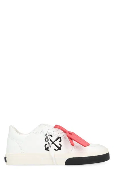 Off-white New Vulcanized Leather Low-top Sneakers In White Leather