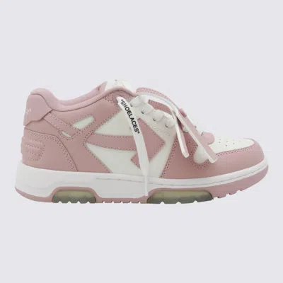 OFF-WHITE OFF-WHITE WHITE AND PINK OUT OF OFFICE SNEAKERS
