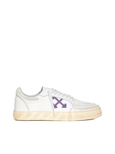 Off-white Sneakers In White Purple