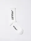 Off-white Big Logo Bksh Mid Calf Socks In White