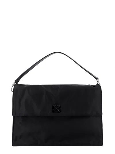 Off-white Soft Jitney Shoulder Bag In Black