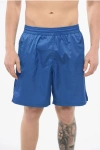 Off-white Solid Color Arrow Surfer Swim Shorts With Printed Logo