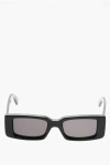 Off-white Solid Color Arthur Rectangular Sunglasses With Monogram