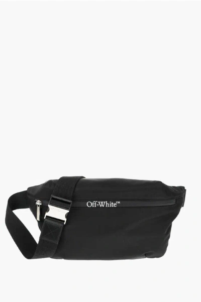 Off-white Solid Color Bum Bag With Contrasting Logo