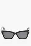 Off-white Solid Color Cincinnati Wayfarer Sunglasses In Black