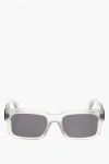 Off-white Solid Color Hays Sunglasses With Embossed Logo In Gray