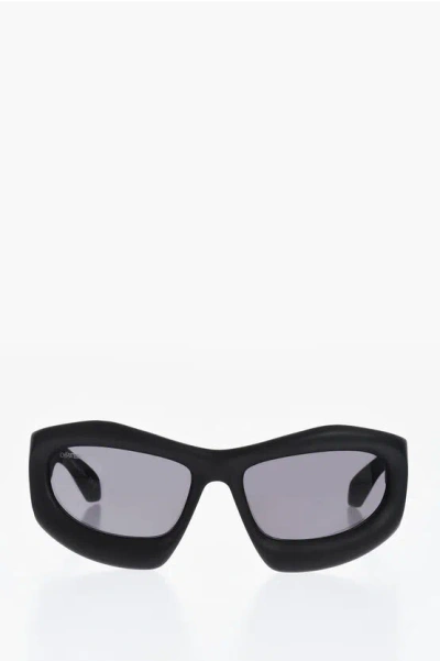 Off-white Solid Color Katoka Sunglasses With Oversized Frame In Black