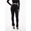 Off-white Solid Color Leggings With Side Logoed Band And Ankle Slit