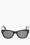 Off-white Solid Color Moab Round Sunglasses In Black