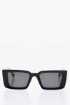 Off-white Solid Color Oversized Savannah Wayfarer Sunglasses In Black