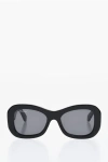 Off-white Solid Color Pablo Sunglasses With Oval Lenses Grösse Unica