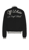 Off-white Script Cotgab Souvenir Jacket In Black