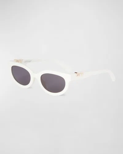 Off-white Sparks Acetate Cat-eye Sunglasses In Multi