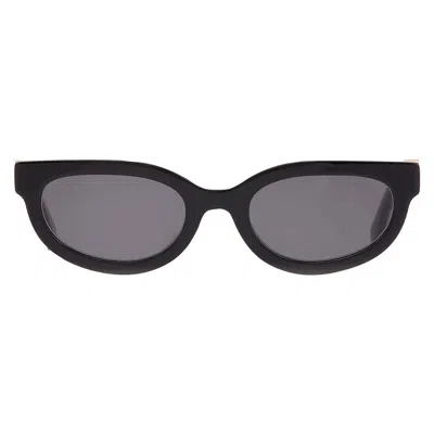 Off-white Sparks Dark Grey Oval Unisex Sunglasses Oeri13d 1007 53 In Black