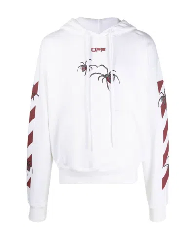 Off-white Spider Arrows Hoodie In White