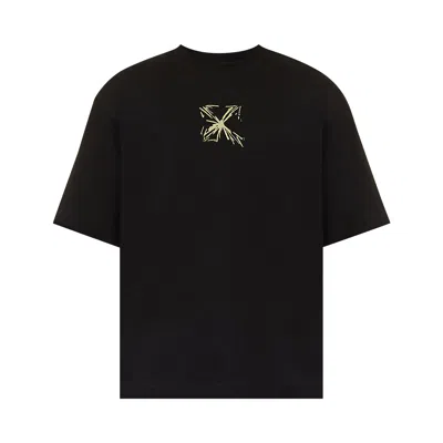 Pre-owned Off-white Splash Arrow Over Skate Short-sleeve Tee 'black/beige'