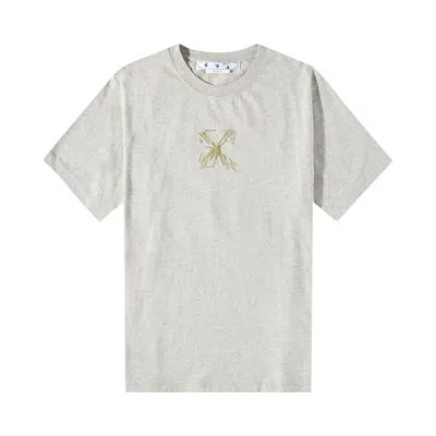 Pre-owned Off-white Splash Arrow T-shirt 'grey'