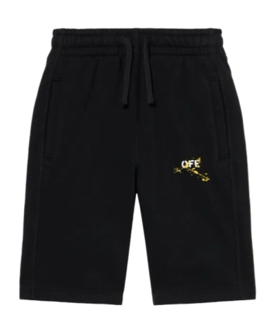 Off-white Splat Diag Sweatshorts In Black