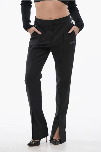 Off-white Split Ankle Corporate Tech Pants In Black