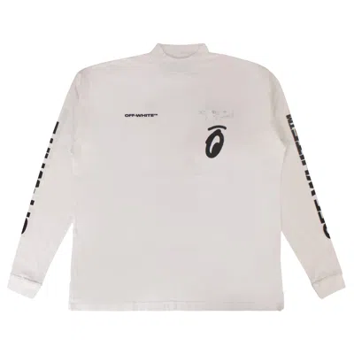 Pre-owned Off-white Split Arrow Mock Neck T-shirt 'white'