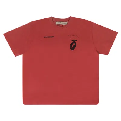 Pre-owned Off-white Split Arrow T-shirt 'red'
