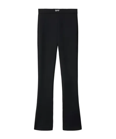Off-white Off- Women's Fla Leggings With In Black