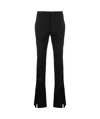 Off-white Split-hem Straight Leg Trousers In Black