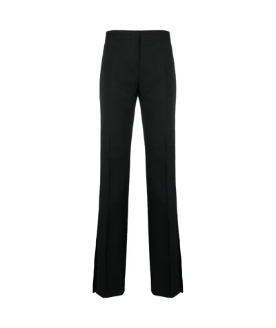 Off-white Split-hem Tailored Trousers In Black