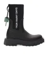 Off-white Sponge Black Logo-print Rain Boots