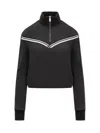 Off-white Off White Black Polyamide Blend Sporty Sweatshirt In Black
