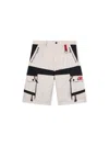 Off-white Zip-pockets Panelled Cargo Shorts In Multi