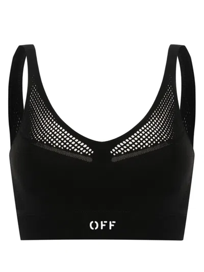 Off-white Sporty Top In Black  