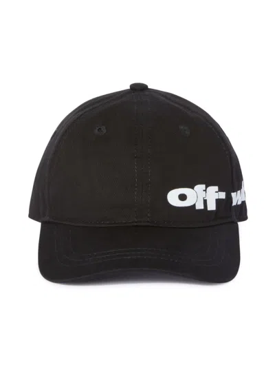 Off-white Kids' Spray Arrow Baseball Cap In Black