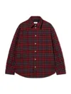 Off-white Spray Arrow Check Flannel Overshirt In Black