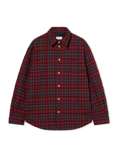 Off-white Spray Arrow Check Flannel Overshirt In Black