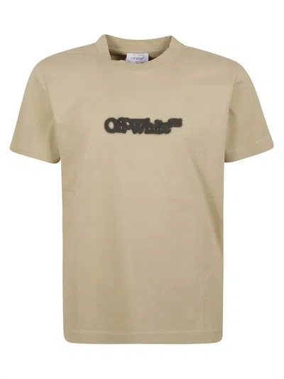 Off-white Spray Arrow Slim T-shirt In Cremebrule