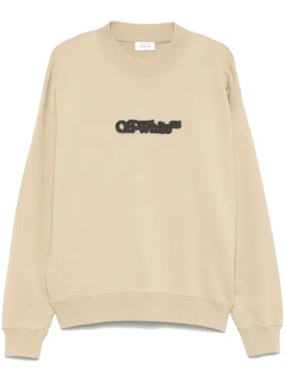 Off-white Spray Arrow Sweatshirt In Neutrals