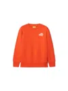 Off-white Kids Arrow Spray Printed Cotton Sweatshirt (4-12 Years) In Orange