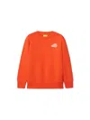 Off-white Kids Arrow Spray Printed Cotton Sweatshirt (4-12 Years) In Orange
