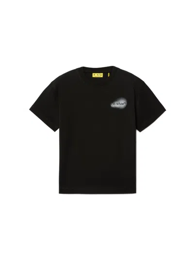 Off-white Kids' Black T-shirt With Arrow Spray Print