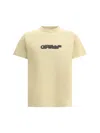 Off-white Spray Arrow T-shirt In Creme Brulee