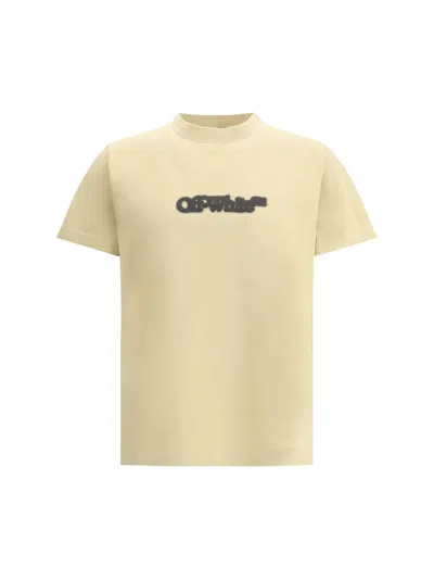 Off-white Spray Arrow T-shirt In Creme Brulee