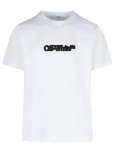 OFF-WHITE OFF-WHITE 'SPRAY ARROW' WHITE COTTON T-SHIRT