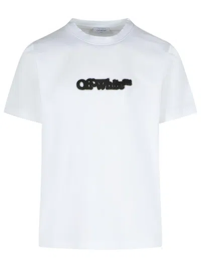 OFF-WHITE OFF-WHITE 'SPRAY ARROW' WHITE COTTON T-SHIRT