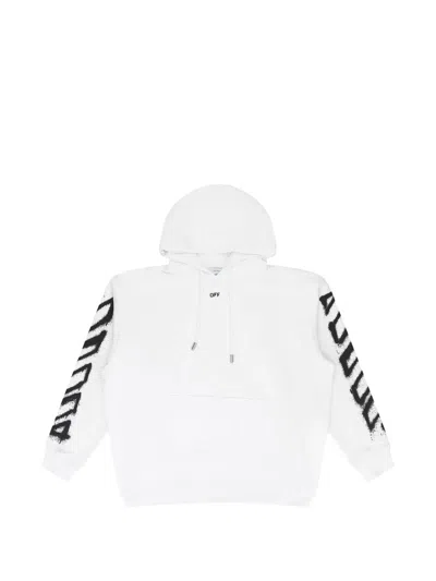 Off-white Spray Can Arrow Hoodie In White