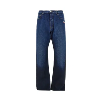 OFF-WHITE 'SPRAY DIAG' RELAXED FIT JEANS