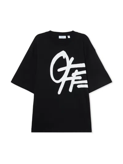 Off-white Spray Logo Skate T-shirt In Black