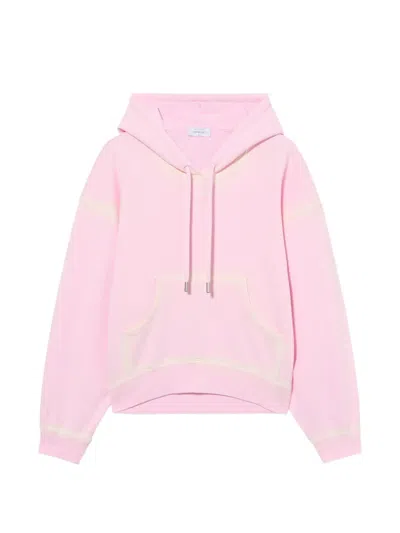 Off-white Spray Off Stamp Hoodie In Pink