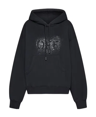 OFF-WHITE OFF-WHITE DRAWSTRING LONG-SLEEVED HOODIE