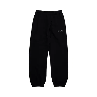 Pre-owned Off-white Sprayed Caravaggio Slim Sweatpants 'black/white'